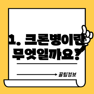 1. 크론병이란 무엇일까요?