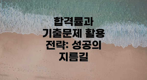 합격률과 기출문제 활용 전략: 성공의 지름길