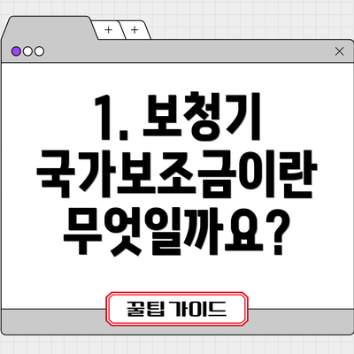 1. 보청기 국가보조금이란 무엇일까요?