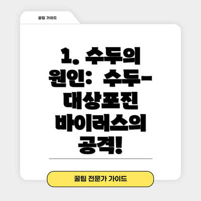 1. 수두의 원인:  수두-대상포진 바이러스의 공격!