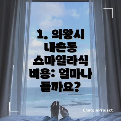 1. 의왕시 내손동 스마일라식 비용: 얼마나 들까요?