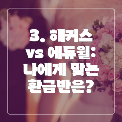 3. 해커스 vs 에듀윌:  나에게 맞는 환급반은?
