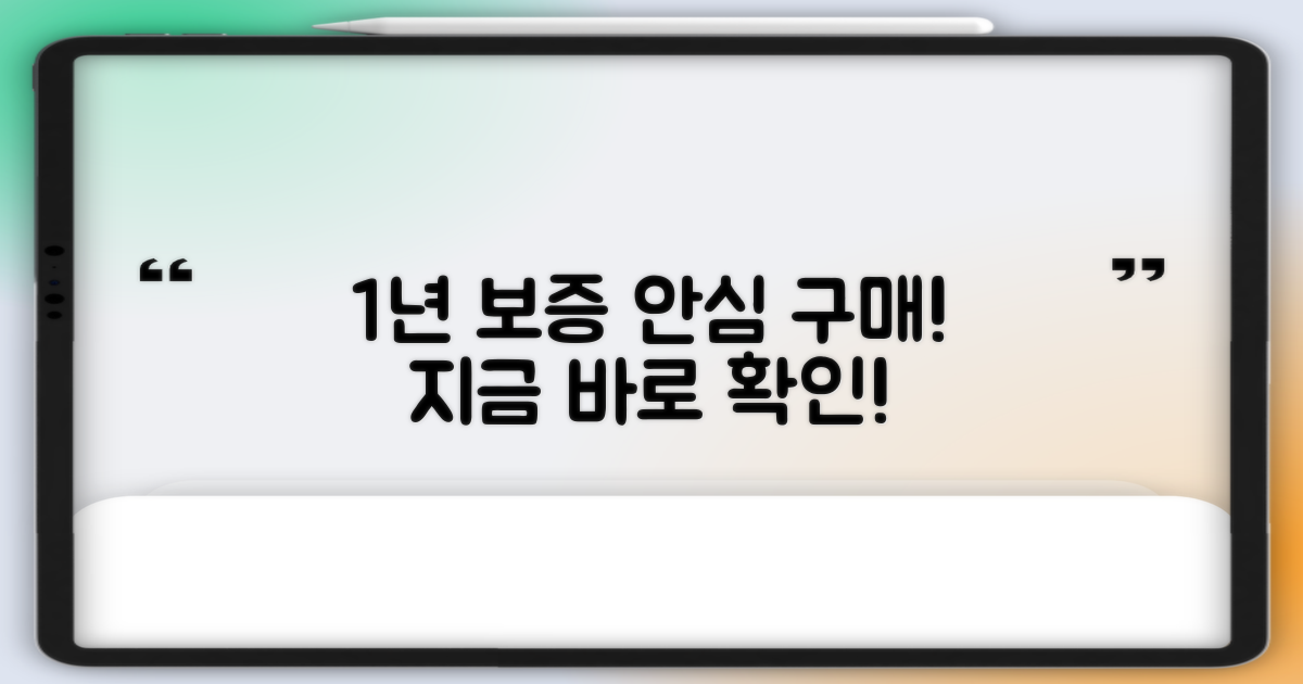 1년 품질보증, 안심구매