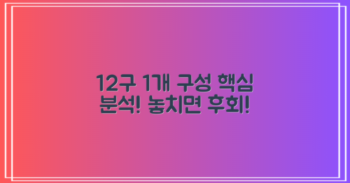 12구, 1개 구성 상세 분석