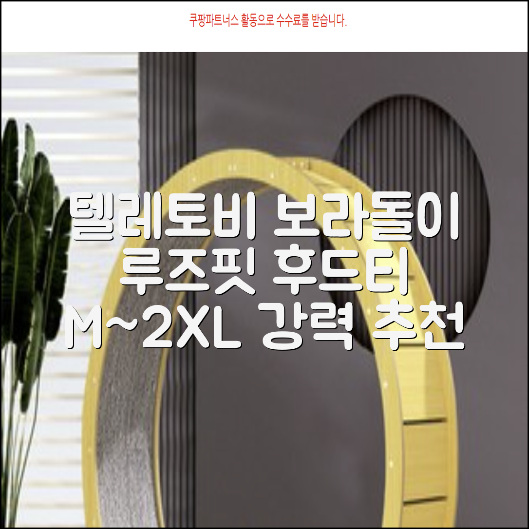 텔레토비 후드티 루즈핏 M~2XL 보라돌이 뚜비 나나 뽀 추천 리뷰