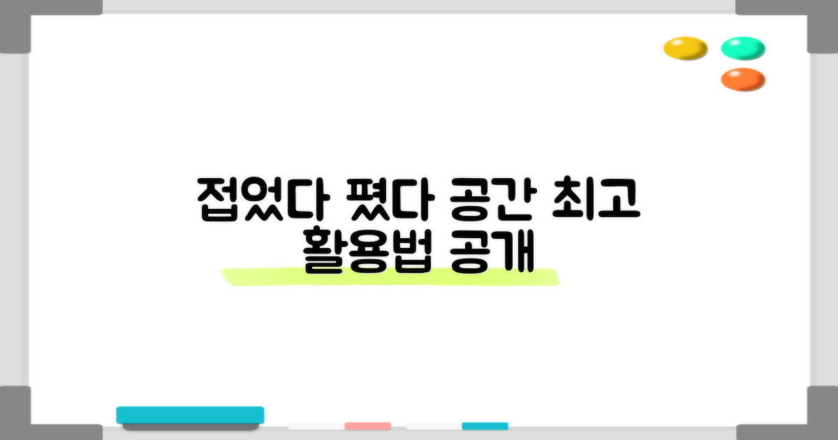 접었다 폈다, 공간 활용 최고?