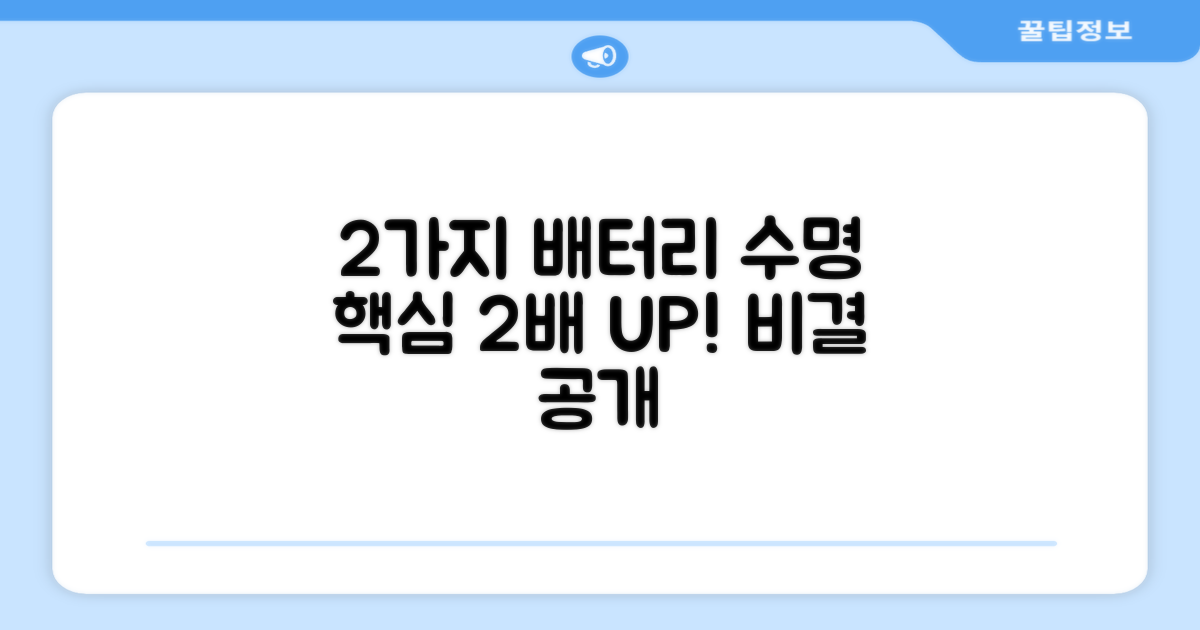 2가지 배터리 수명