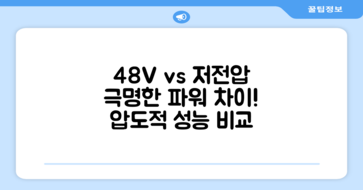 48V vs 저전압: 파워의 차이