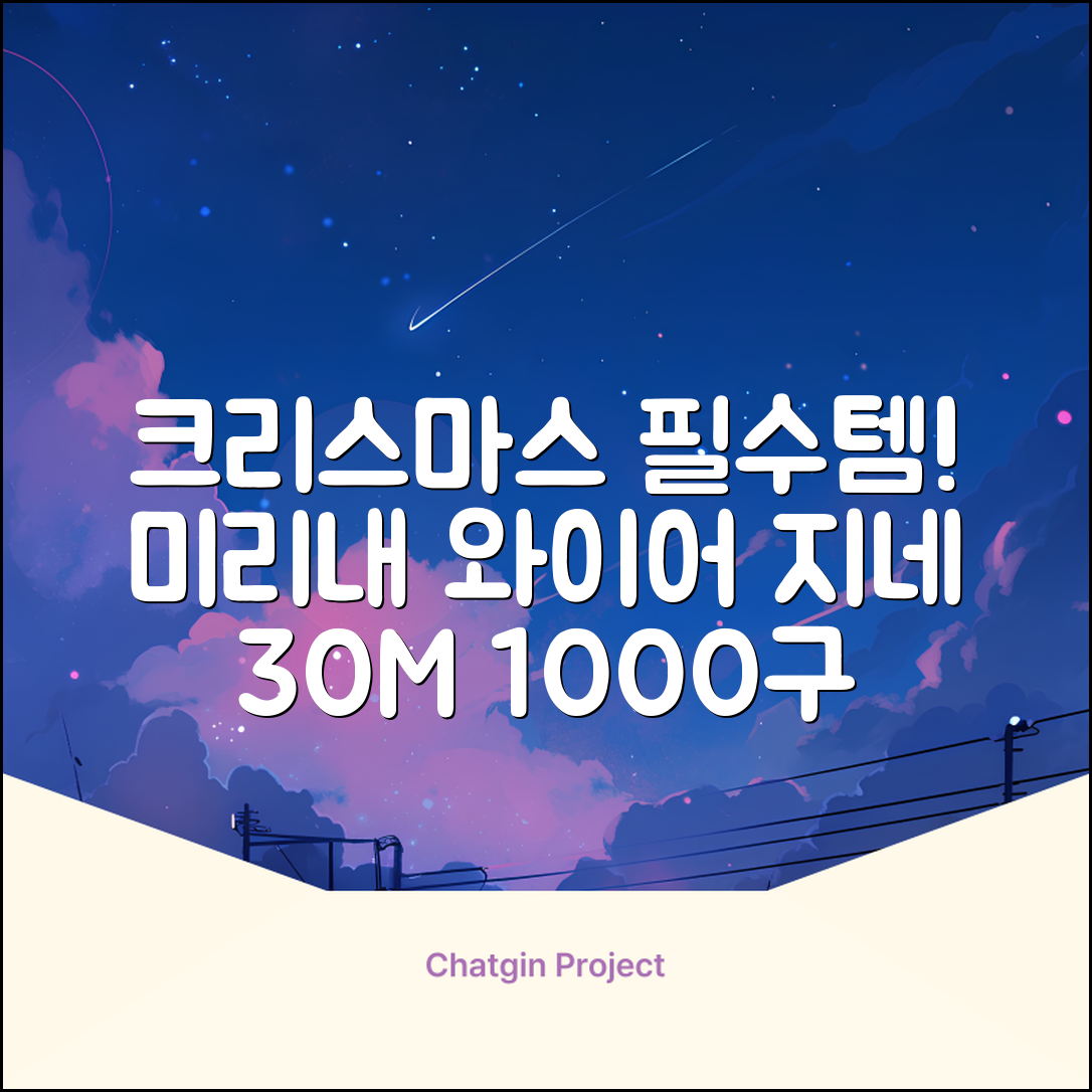 아리조명 LED 미리내 와이어 지네 전구 크리스마스 장식 줄 조명 30M 1000구 실버코팅, 웜화이트, 1개 추천 리뷰