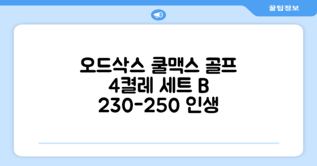 [오드삭스] 4개 선물세트 - 쿨맥스 골프 양말 4켤레 세트 B, M(230mm-250mm) 추천 리뷰
