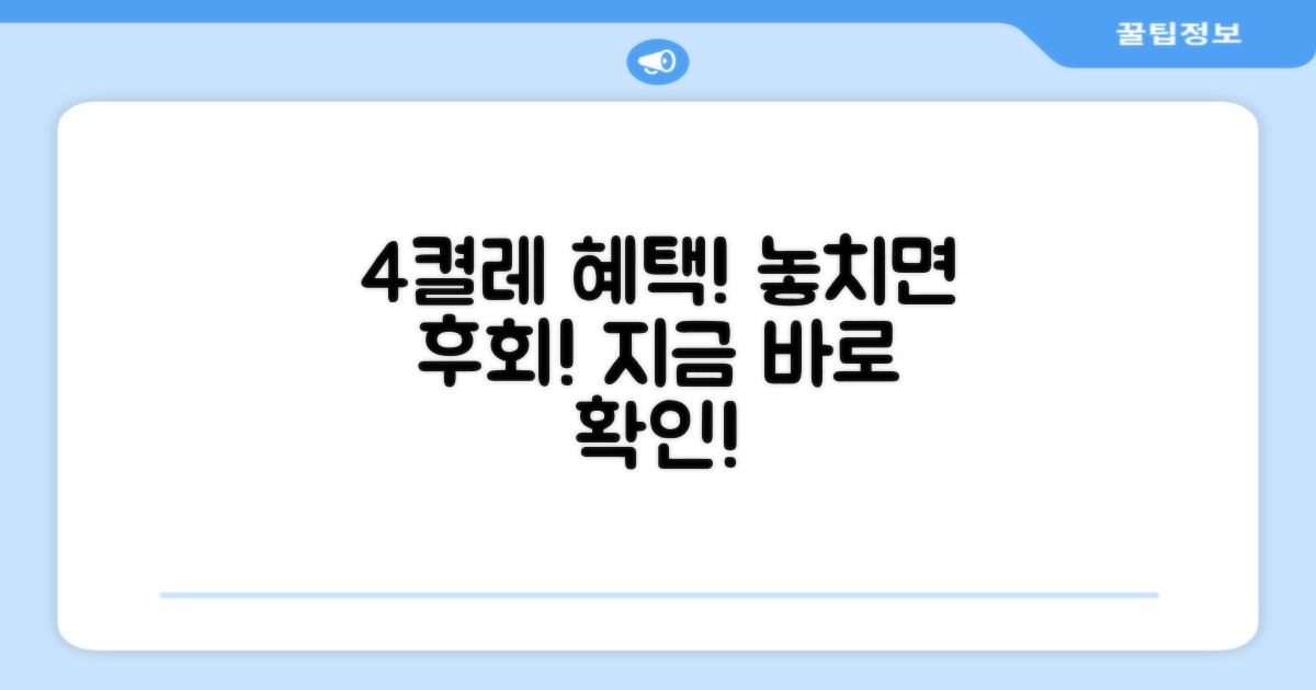 4켤레로 꽉 찬 혜택