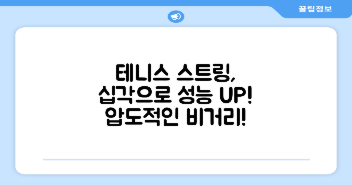 십각 테니스 스트링 성능