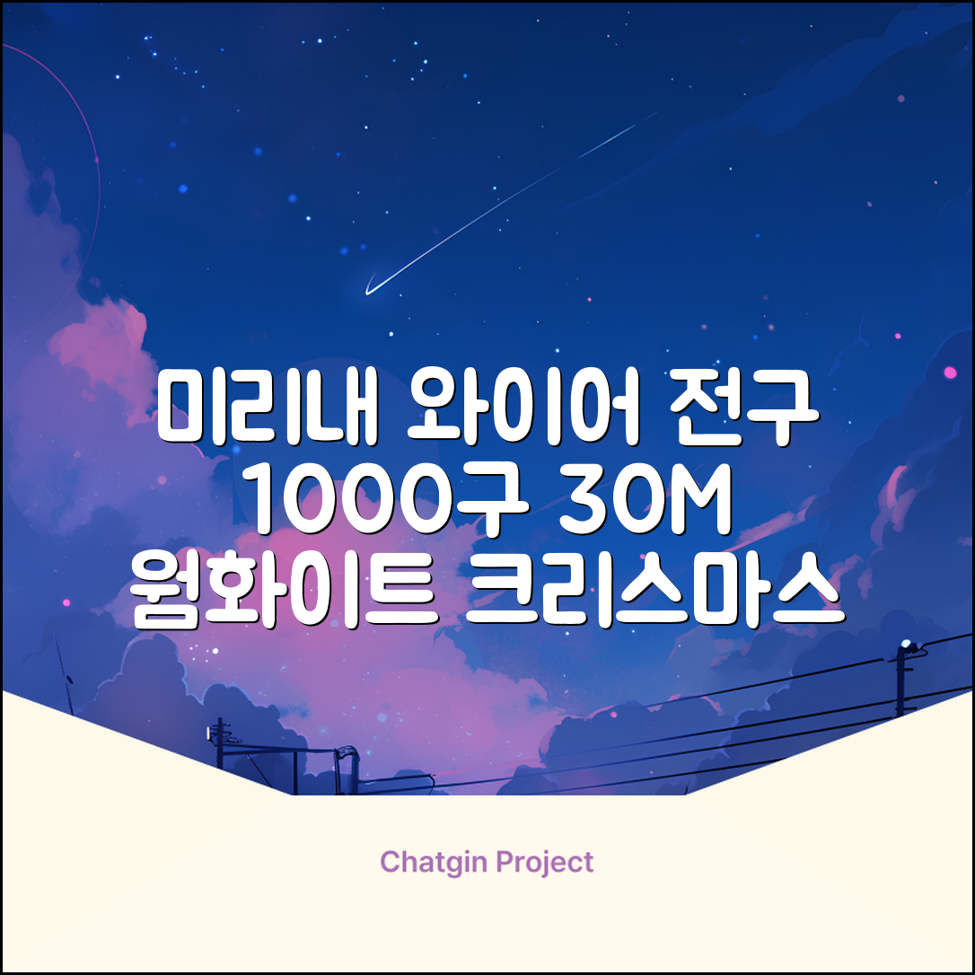 아리조명 LED 미리내 와이어 지네 전구 크리스마스 장식 줄 조명 30M 1000구 실버코팅, 웜화이트, 1개 추천 리뷰
