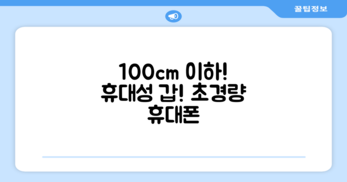 100cm 이하 휴대성