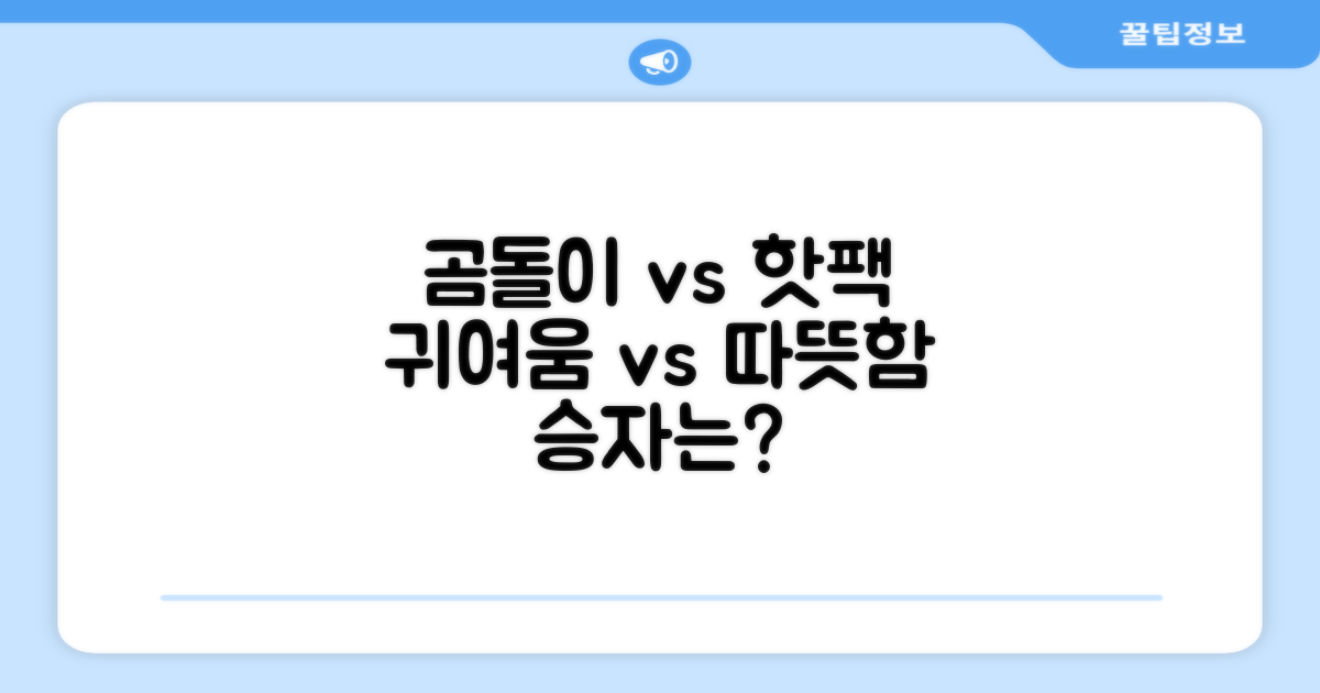 곰돌이 vs 일반 핫팩