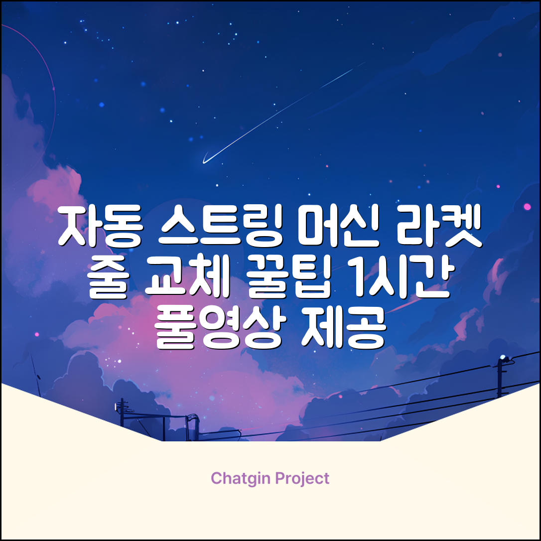 테니스 배드민턴 자동 스트링 머신 라켓 거트 줄교체 1시간풀영상제공, 1개, GLS-16402 추천 리뷰