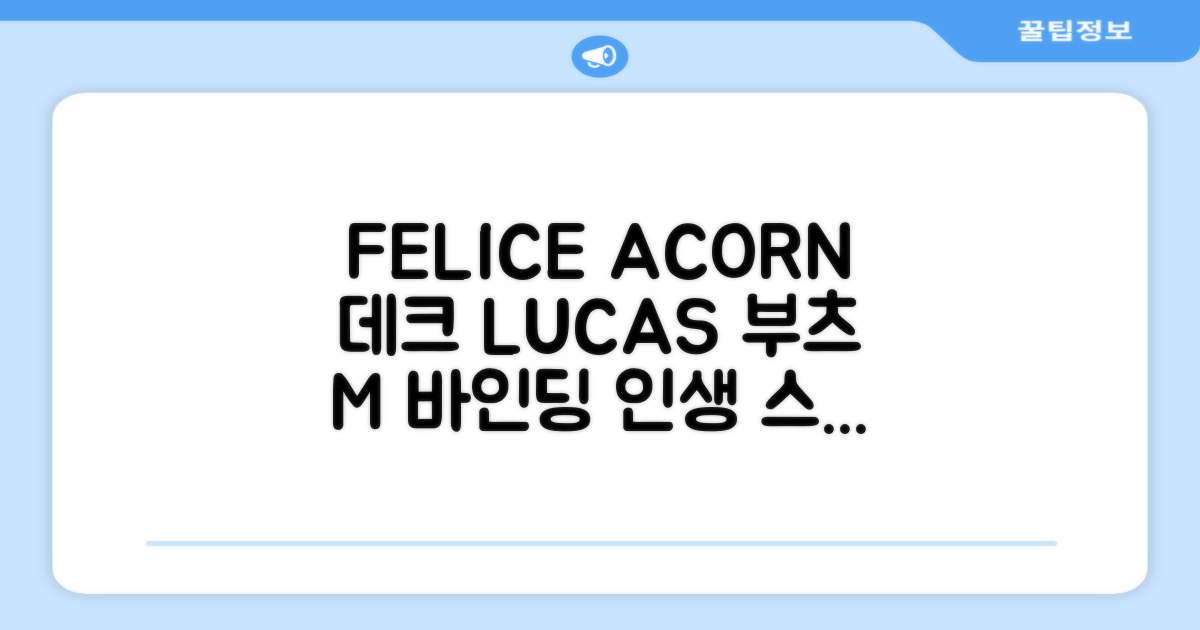 FELICE 장비세트6 ACORN데크 바인딩 LUCAS부츠, WESTSIDE 레드154+바인딩M, 1개 추천 리뷰