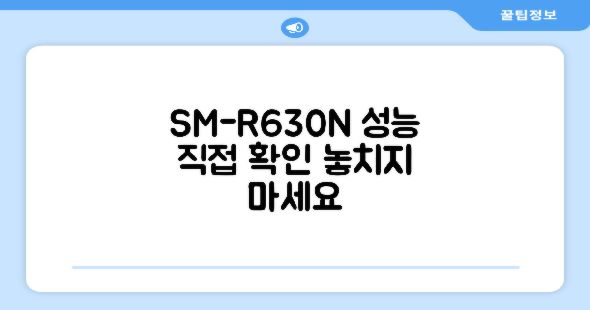 SM-R630N, 성능을 직접 확인하세요