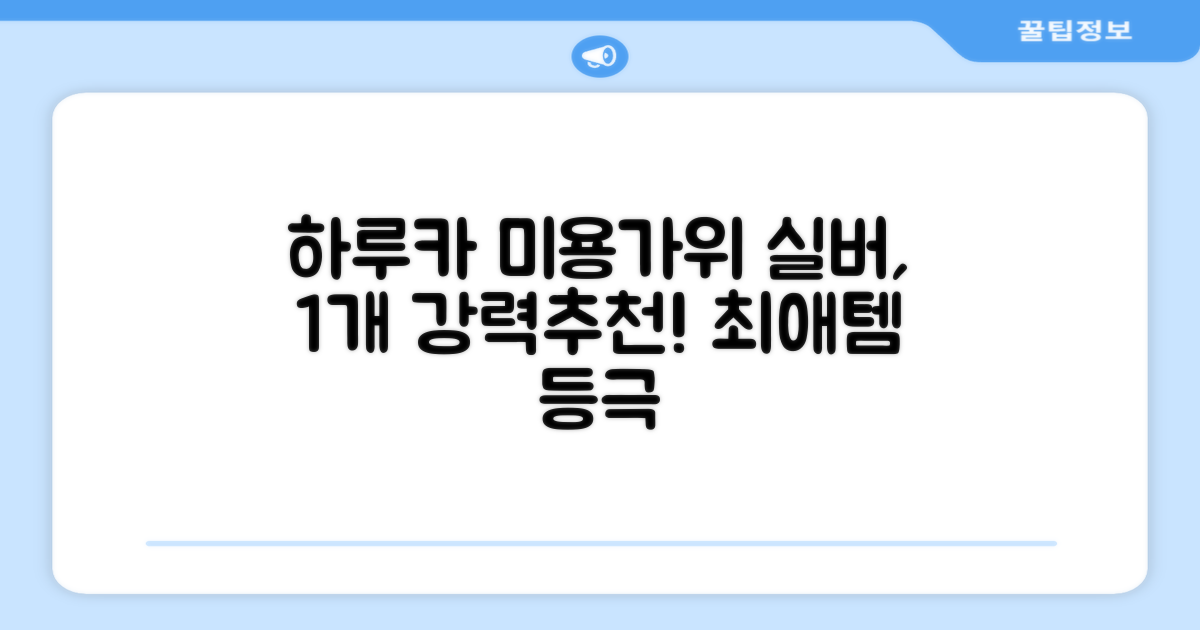 하루카 미용가위 세트, 실버, 1개 추천 리뷰