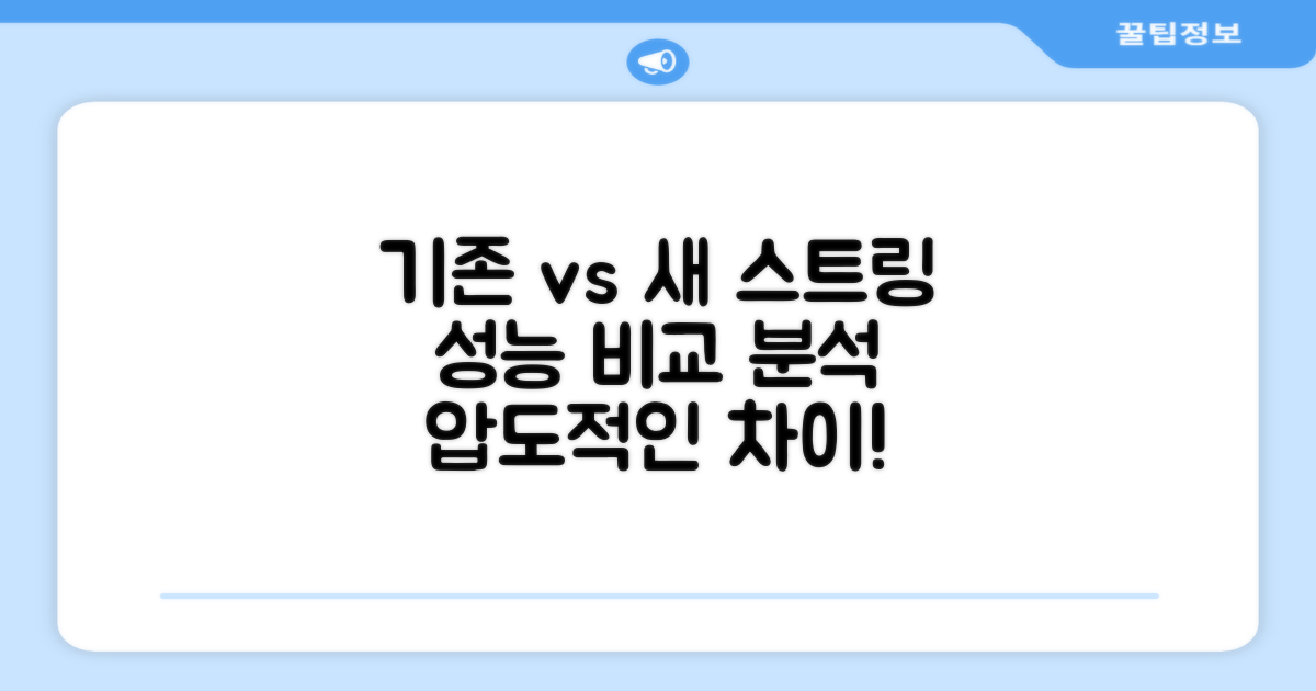 기존 스트링과 성능 비교