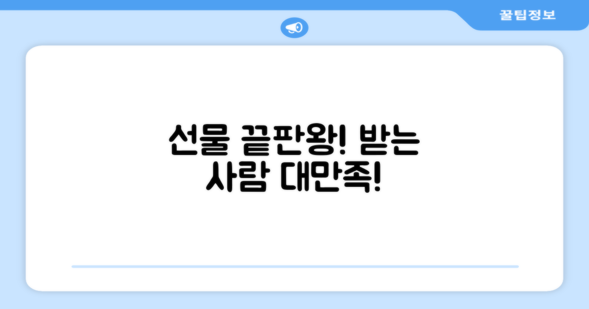 선물용으로 최고, 받는 사람 만족도