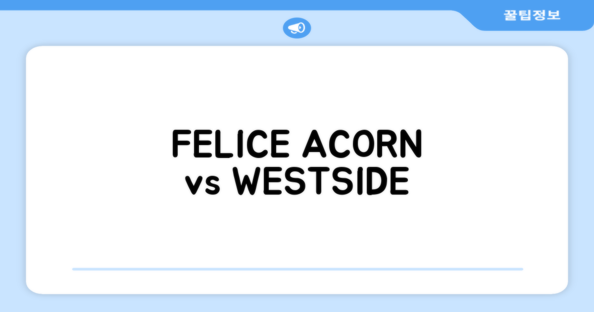 FELICE: ACORN vs WESTSIDE