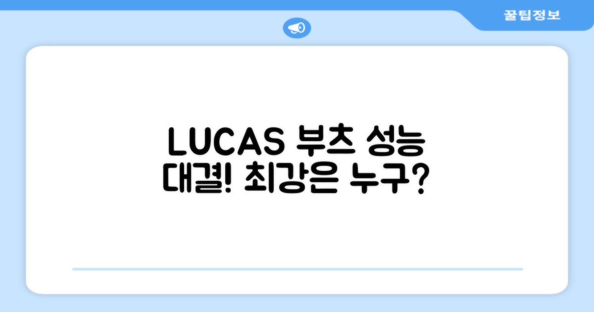 LUCAS 부츠: 성능 비교