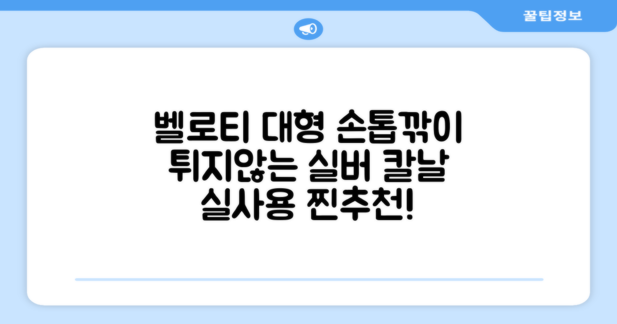 벨로티 손톱이 튀지않는 대형 손톱깎이, 유광실버, 1세트 추천 리뷰