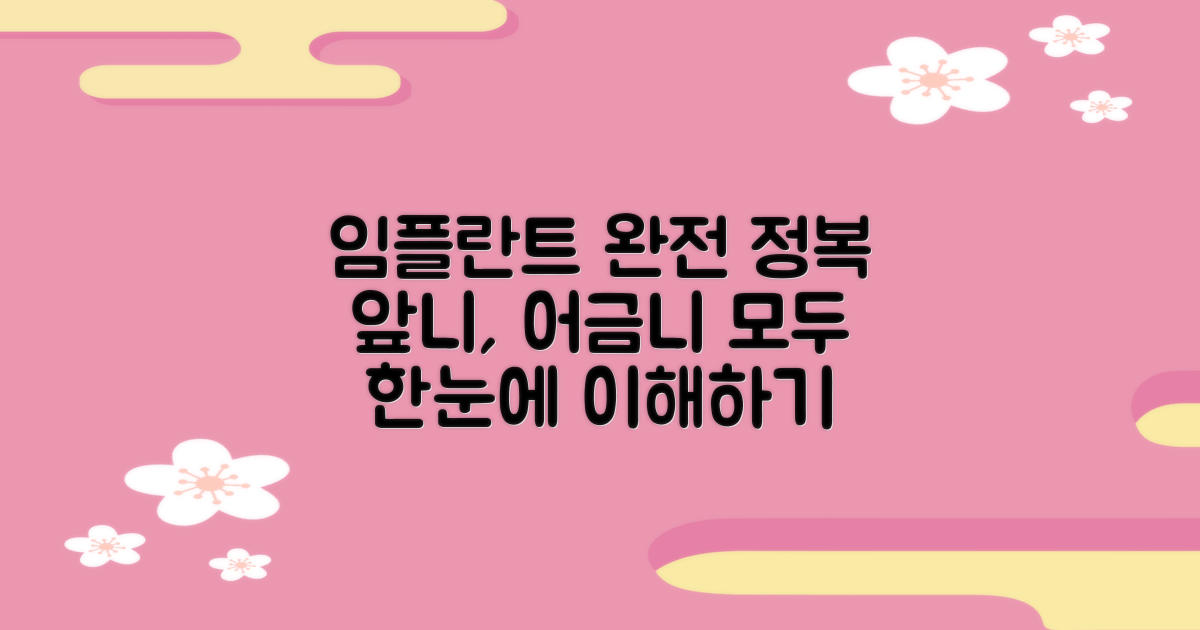 전체, 앞니, 어금니 임플란트, 완벽 가이드