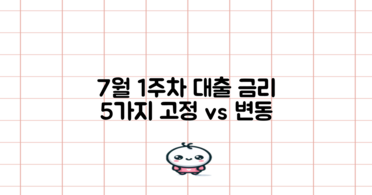 22년 7월 1주차, 은행 대출 이자율 5가지 비교! 고정 vs 변동 금리, 나에게 맞는 선택은?