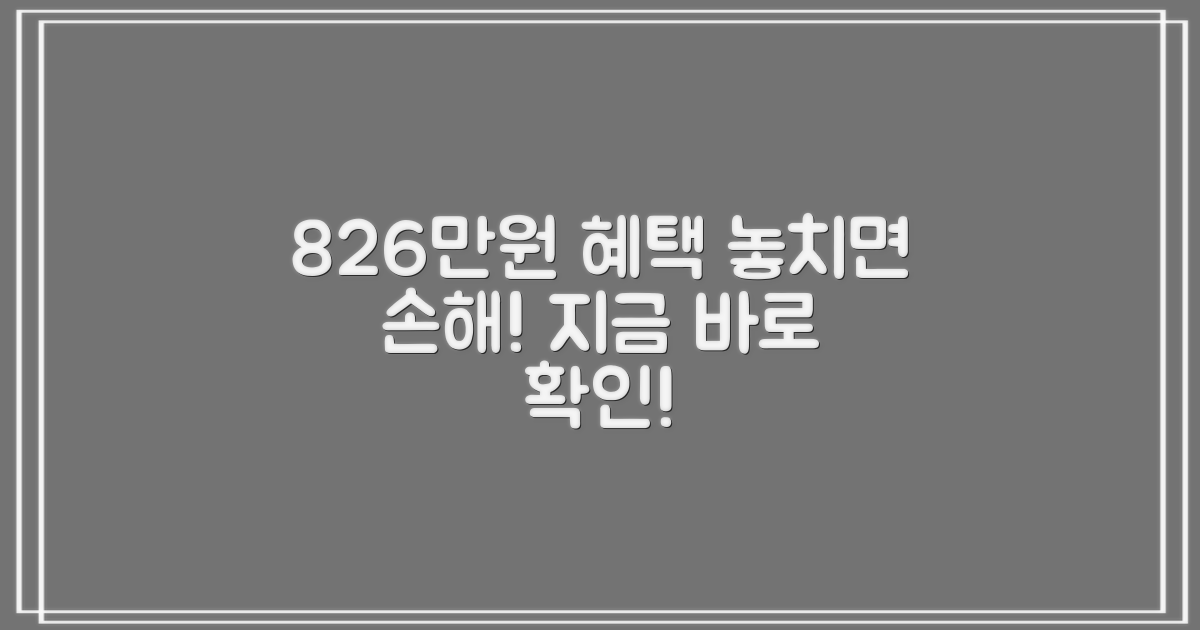 826만원, 혜택 놓치는 속사정: 지금 바로 확인하세요!