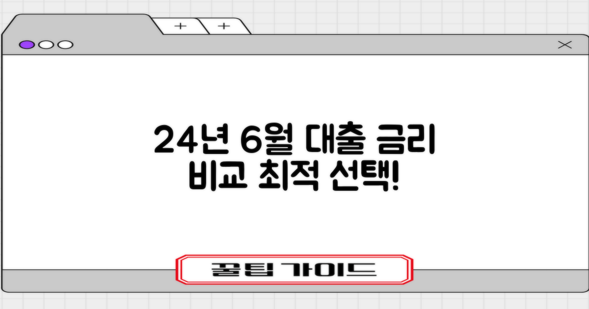24년 6월 직장인 대출 금리 비교: 흔한 실수 피하고 최적의 선택하기