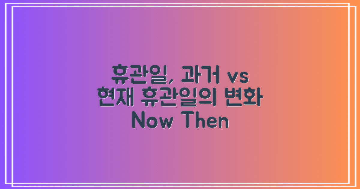 휴관일 과거와 현재