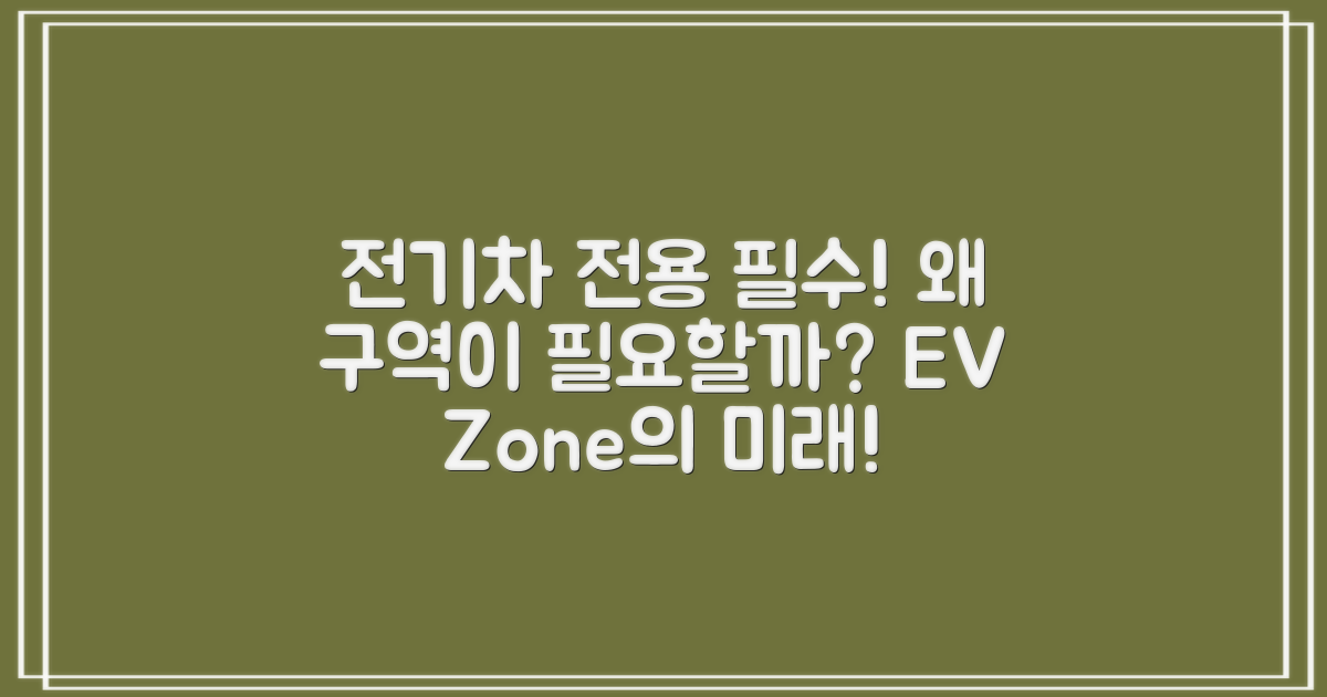 전기차 전용 구역은 왜 필요한가?