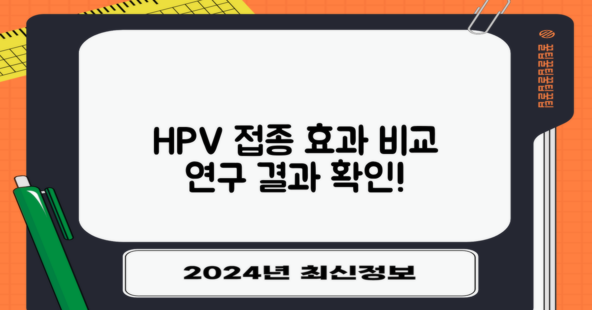 HPV 접종 효과 비교 연구
