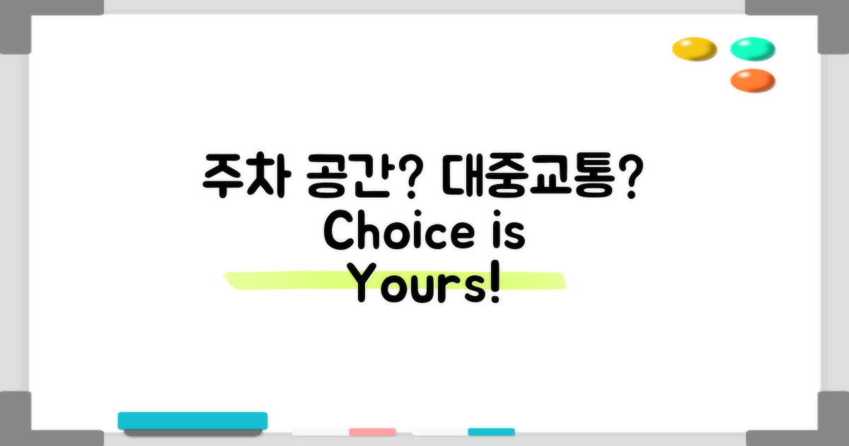 주차 공간 vs 대중교통