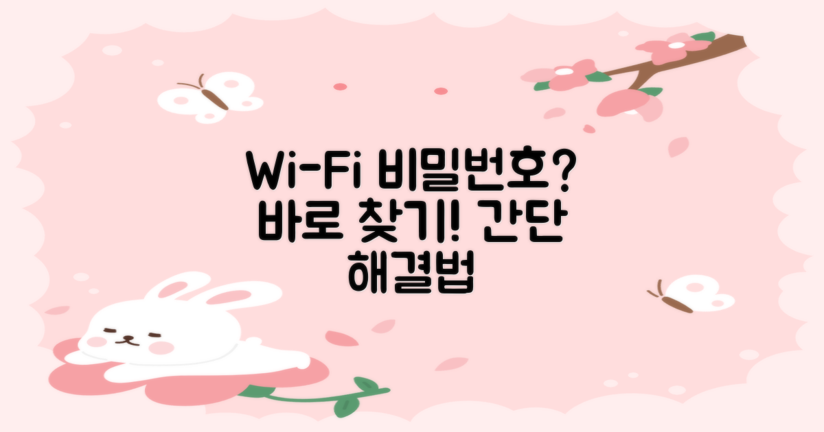 와이파이, 비밀번호는 뭐지?