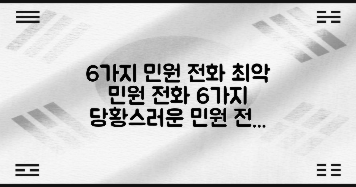 6가지 민원 전화