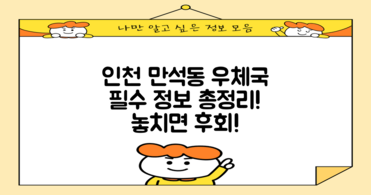 인천만석동우체국, 꼭 알아야 할 정보는?